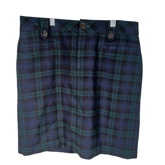 Eddie Bauer Dresses & Skirts - Eddie Bauer Black Watch Tartain Plaid Academia Geek Nerd Mini School Skirt 6